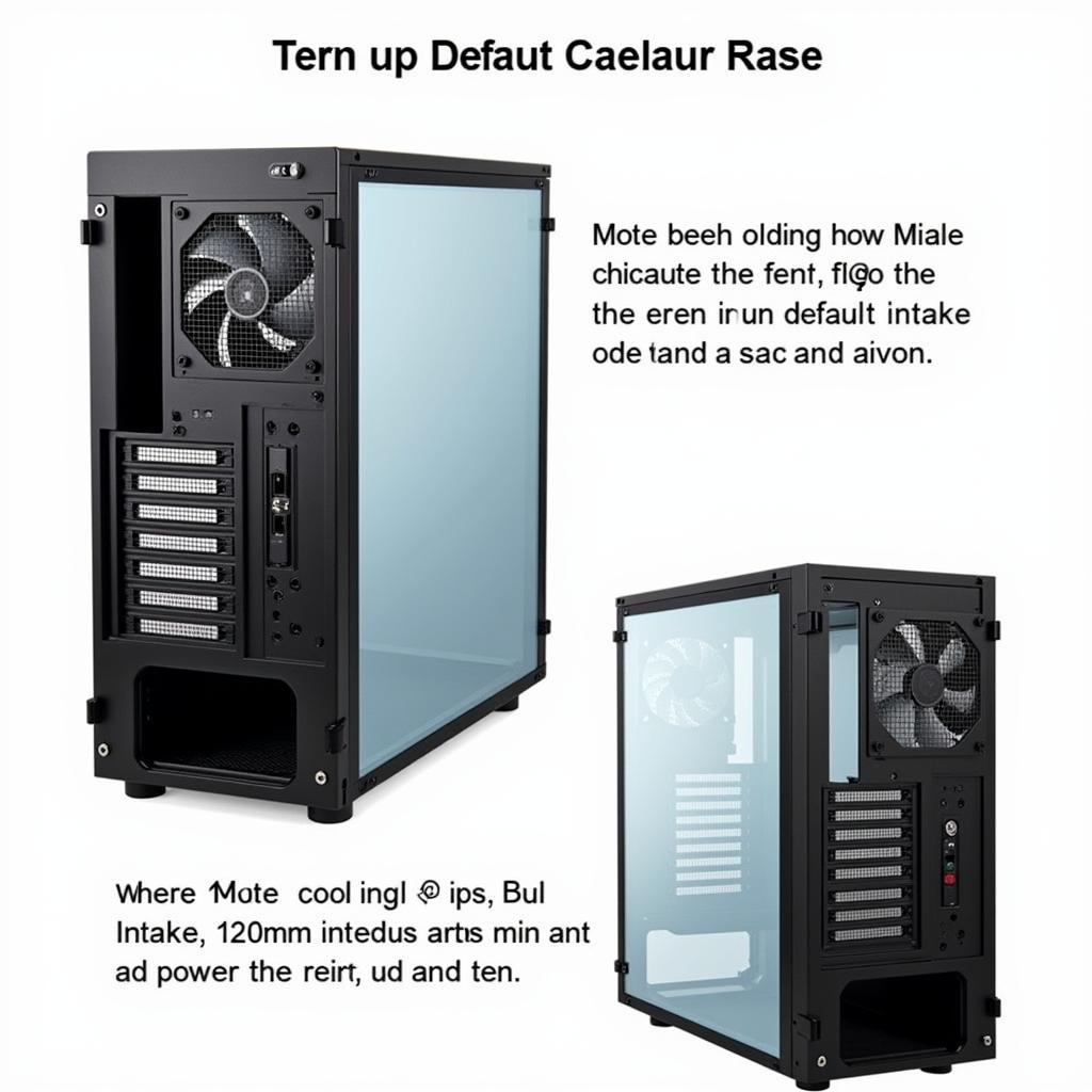 Corsair 400C front and rear fan setup