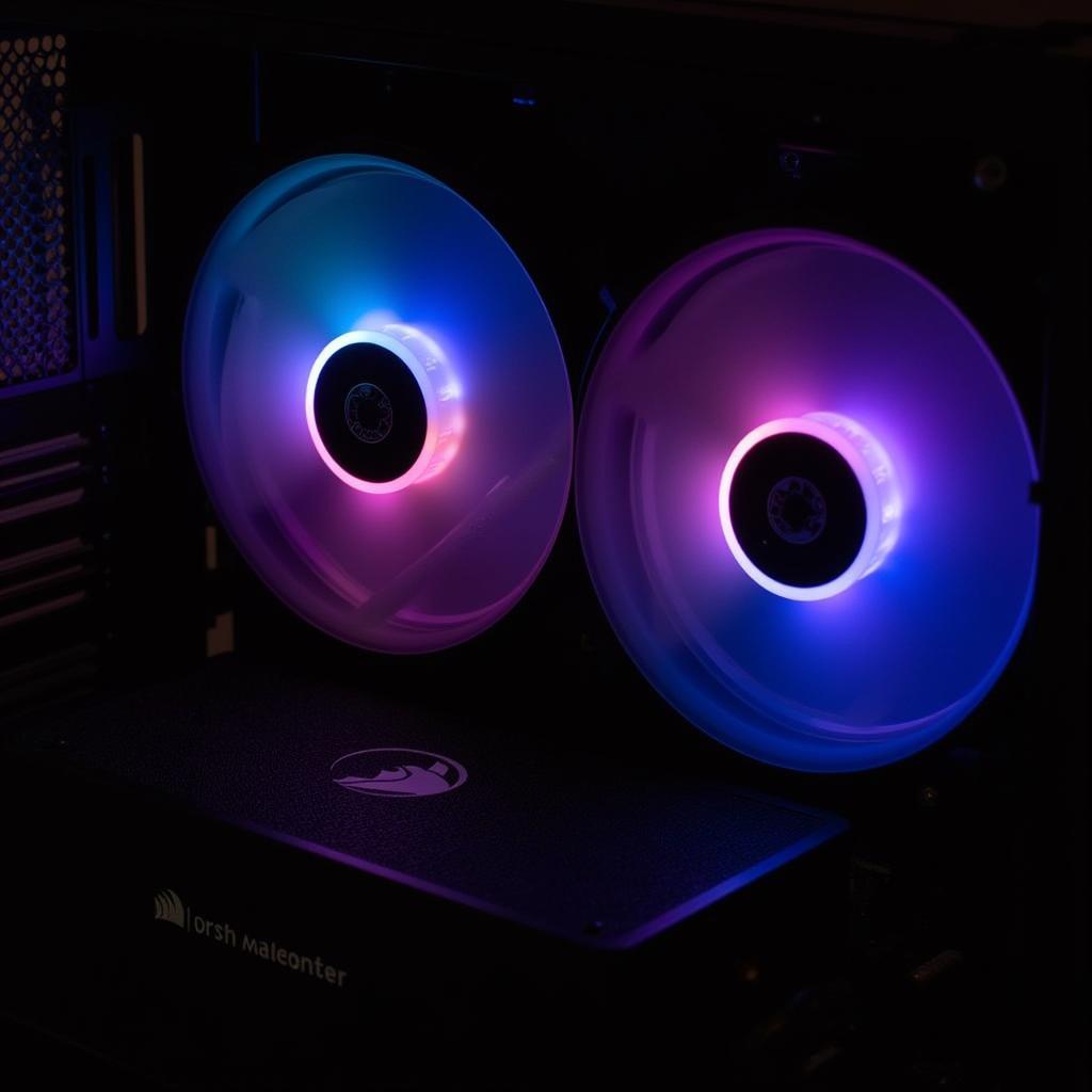  Corsair H55 and Deepcool RF120 RGB Lighting