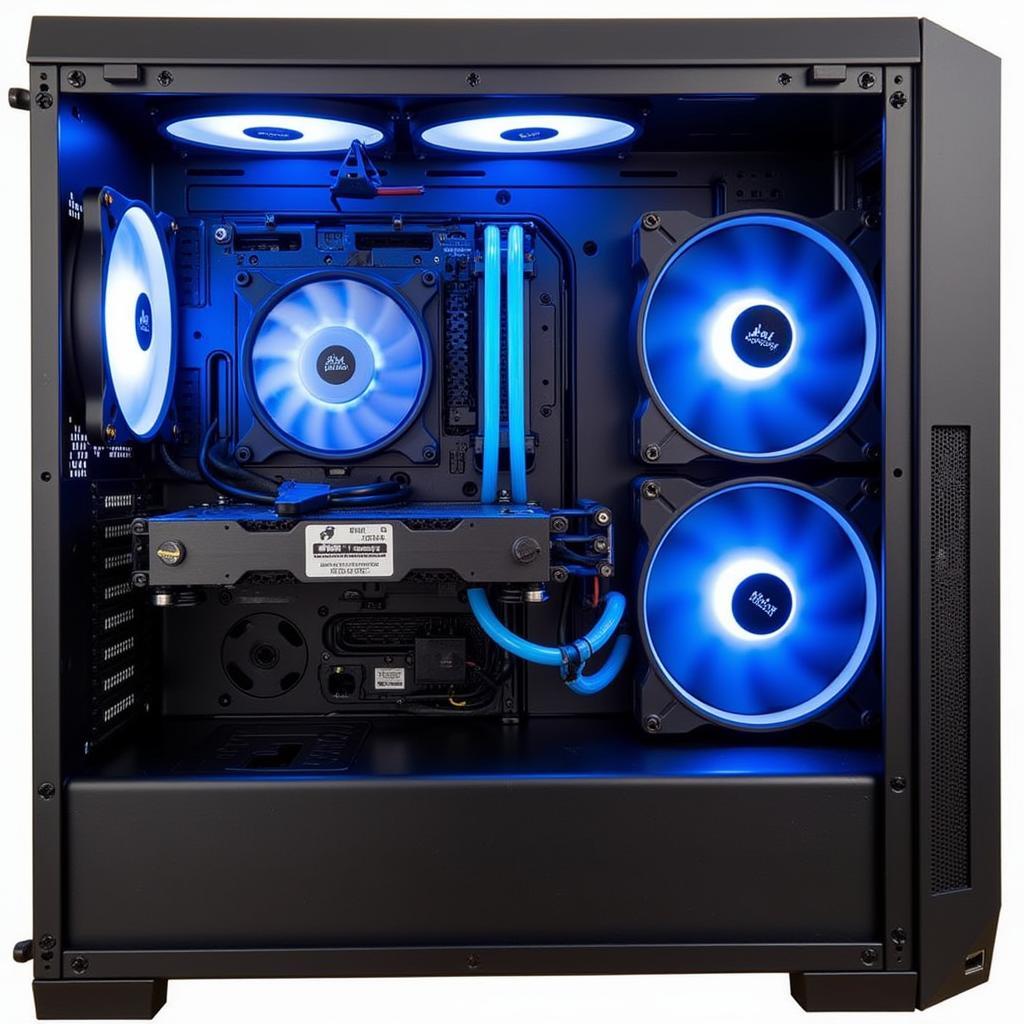  Deepcool RF120 RGB Fans on Corsair H55 Radiator