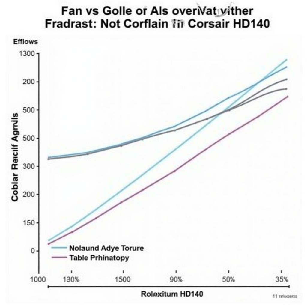 Corsair HD140 140mm fan performance graph