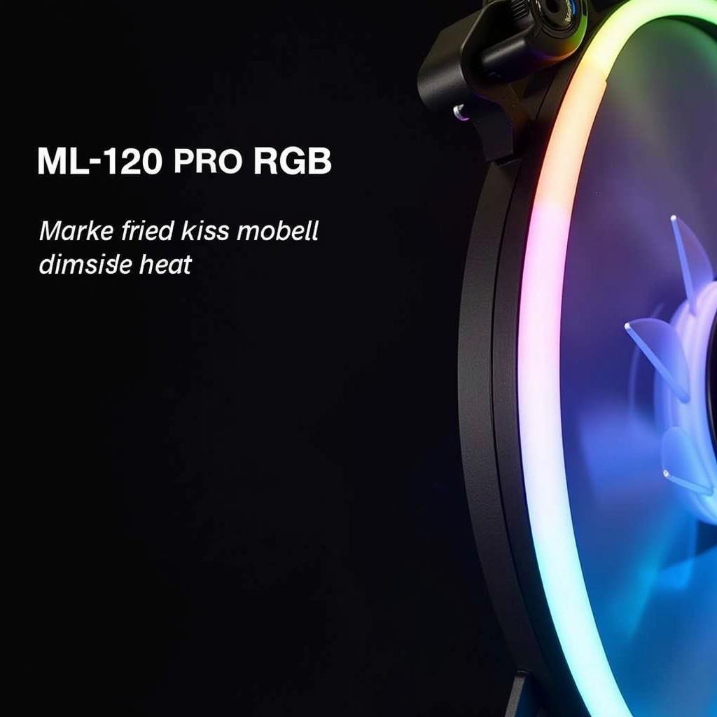 Corsair ML120 Pro RGB fan showcasing its powerful airflow