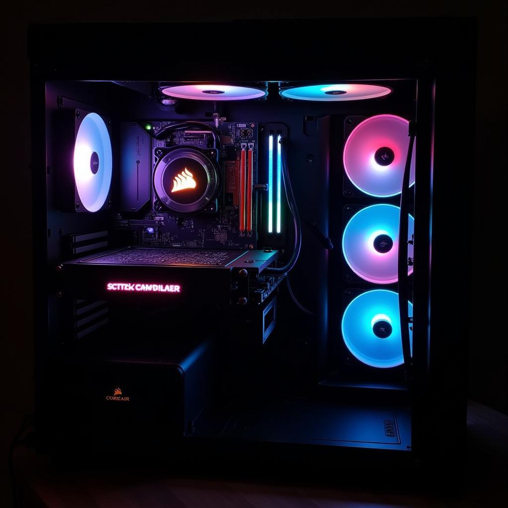 Corsair ML120 Pro RGB fans displaying vibrant RGB lighting effects