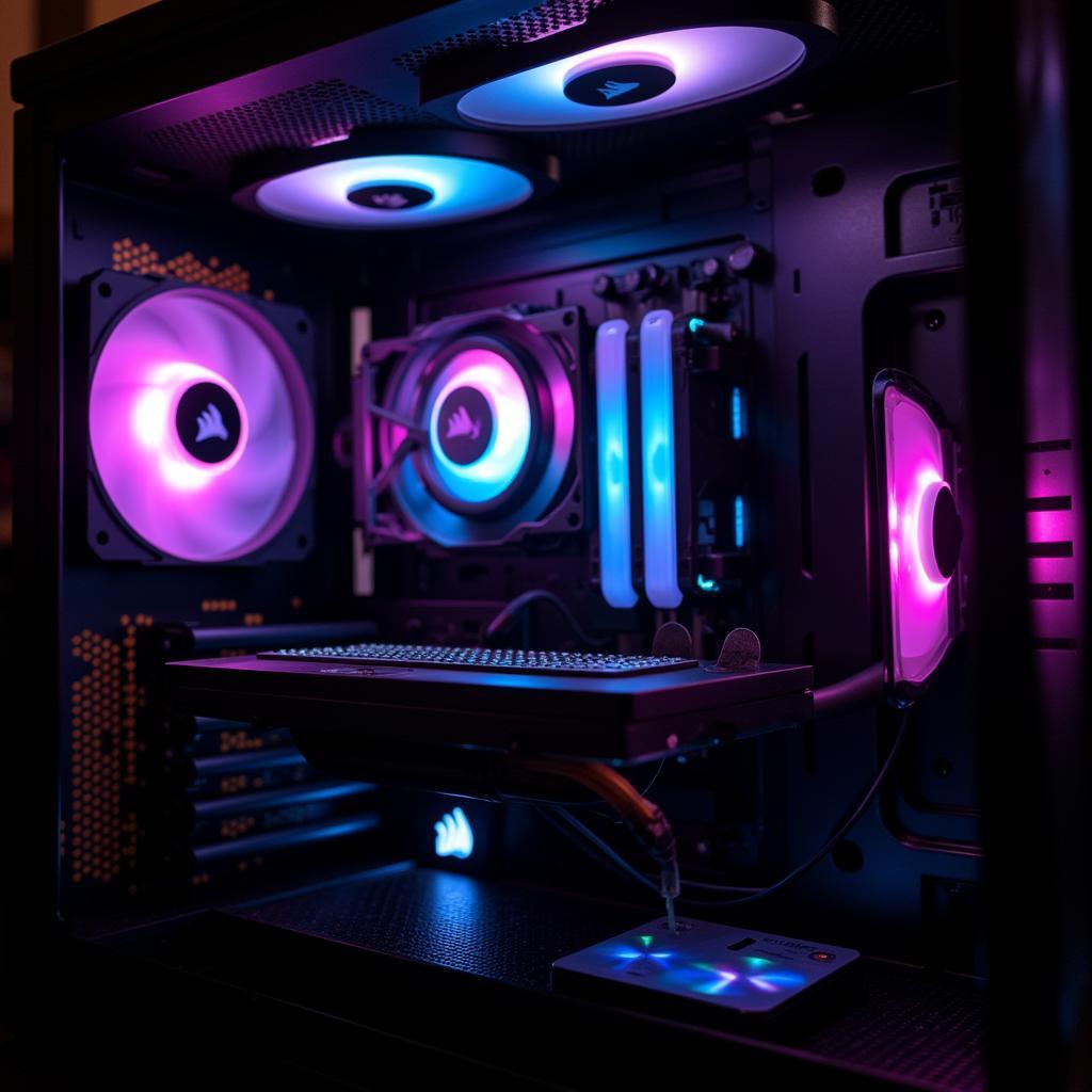 Corsair RGB Fans in a Gaming PC