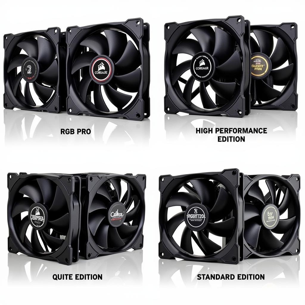 Different Corsair SP120 Fan Models