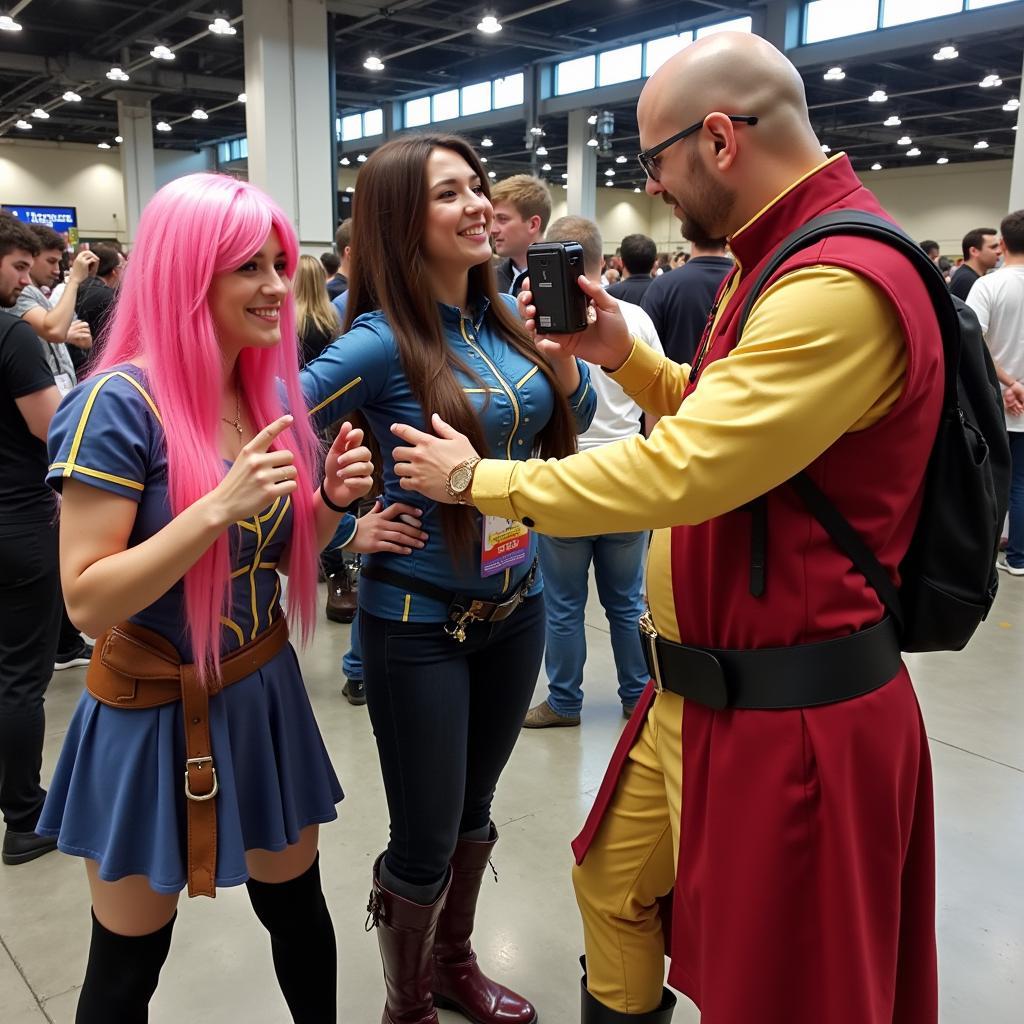 Cosplay Enthusiasts Gather at a Convention