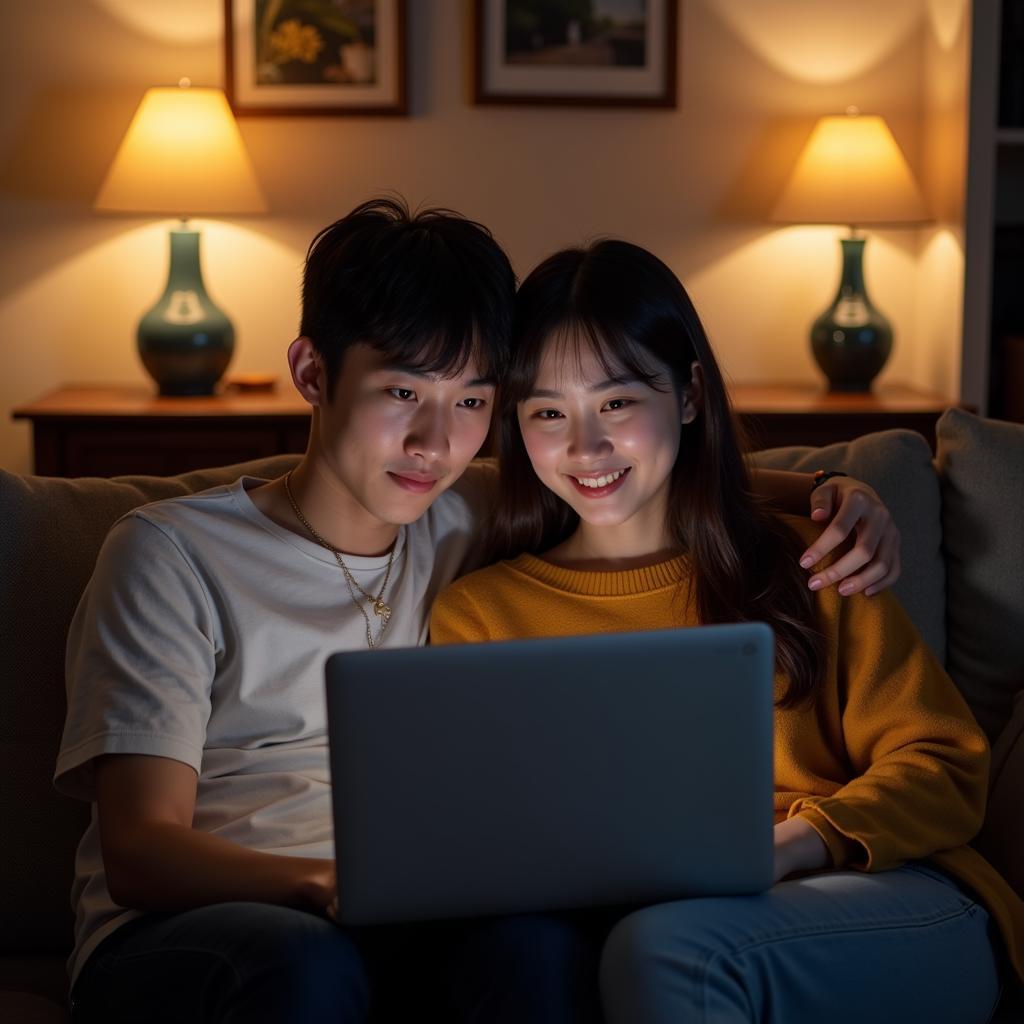 Couple Watching Kdrama