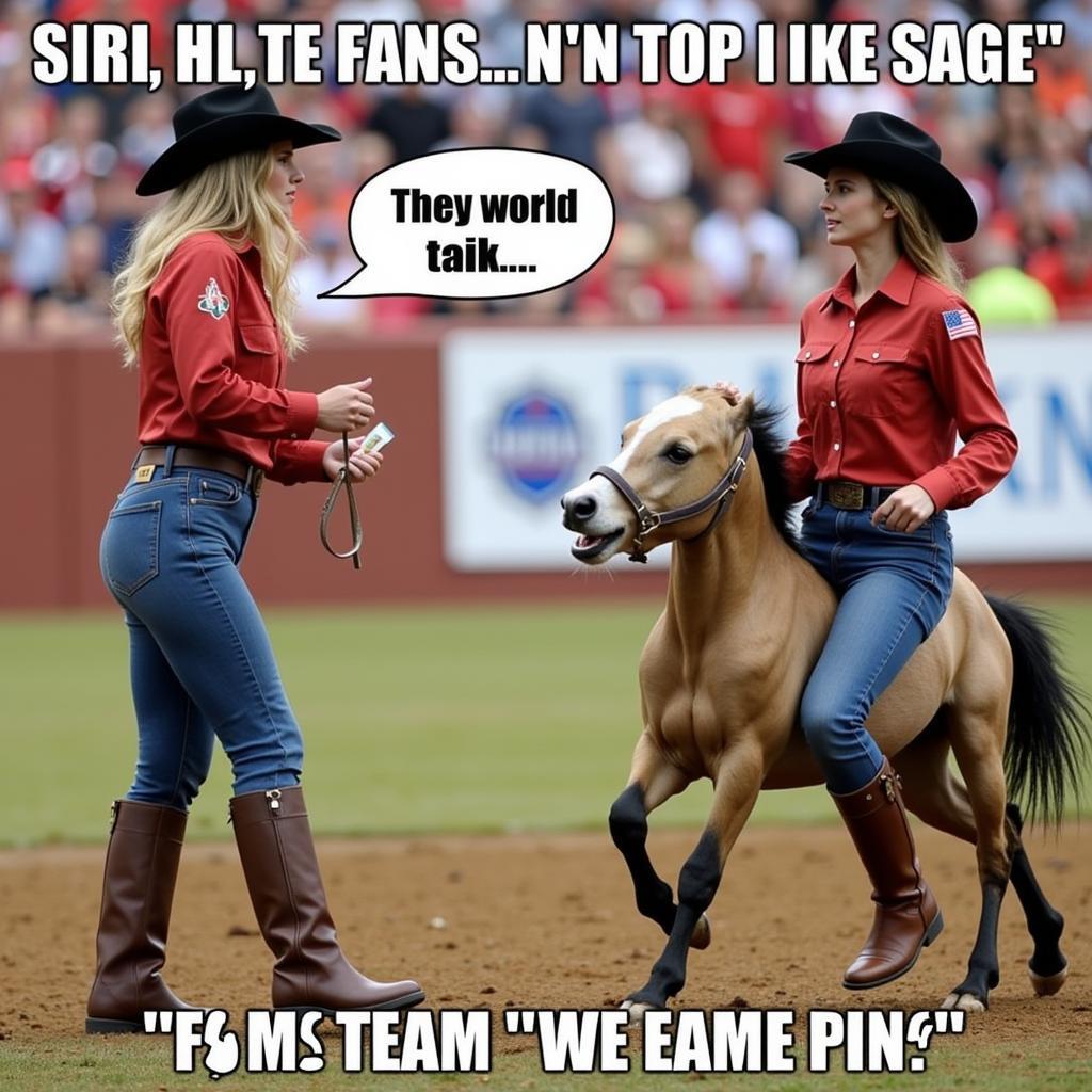 Cowgirl Fans Rivalry Meme