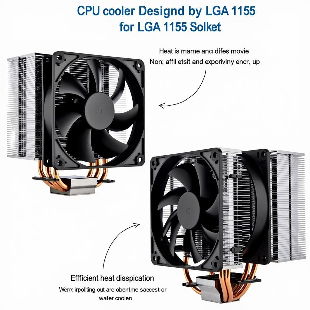 LGA 1155 CPU Cooler Fan