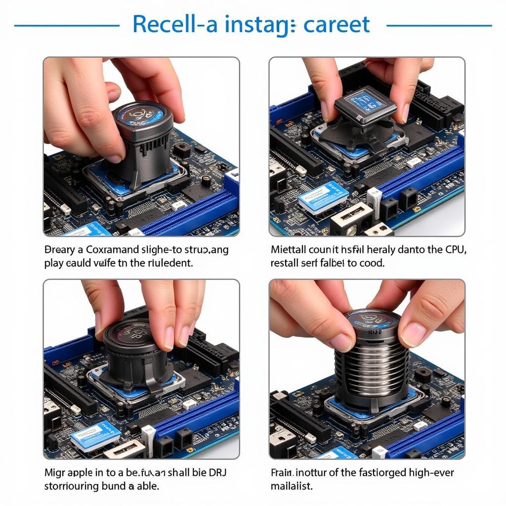 Step-by-step CPU Cooler Installation on May Bo SK 1155