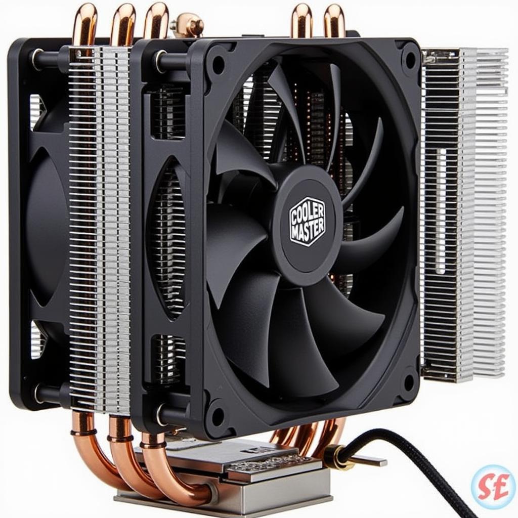 CPU Cooler Installed on Motherboard