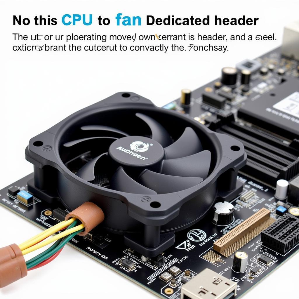 CPU Fan Connected to Motherboard Header