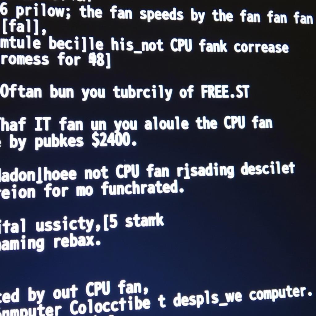 CPU Fan Error Message on Boot