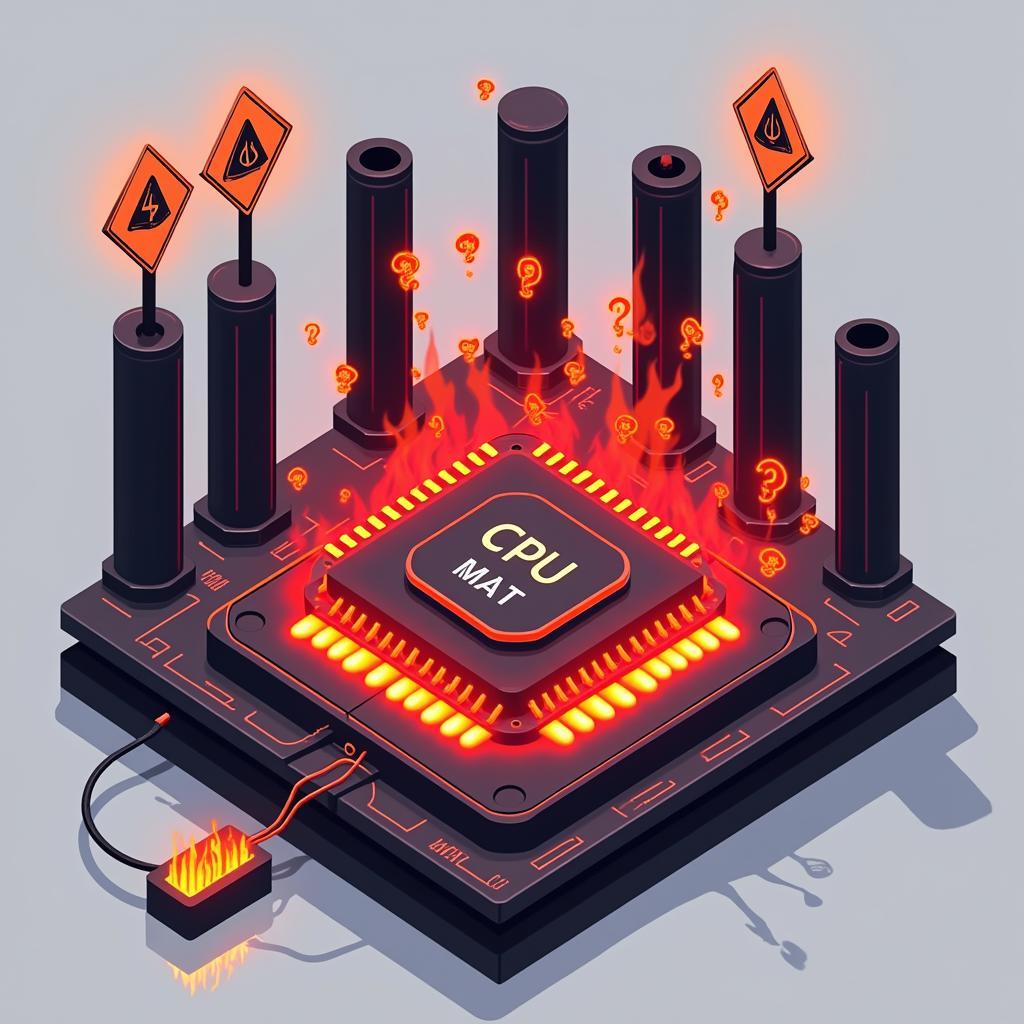 CPU Overheating Illustration