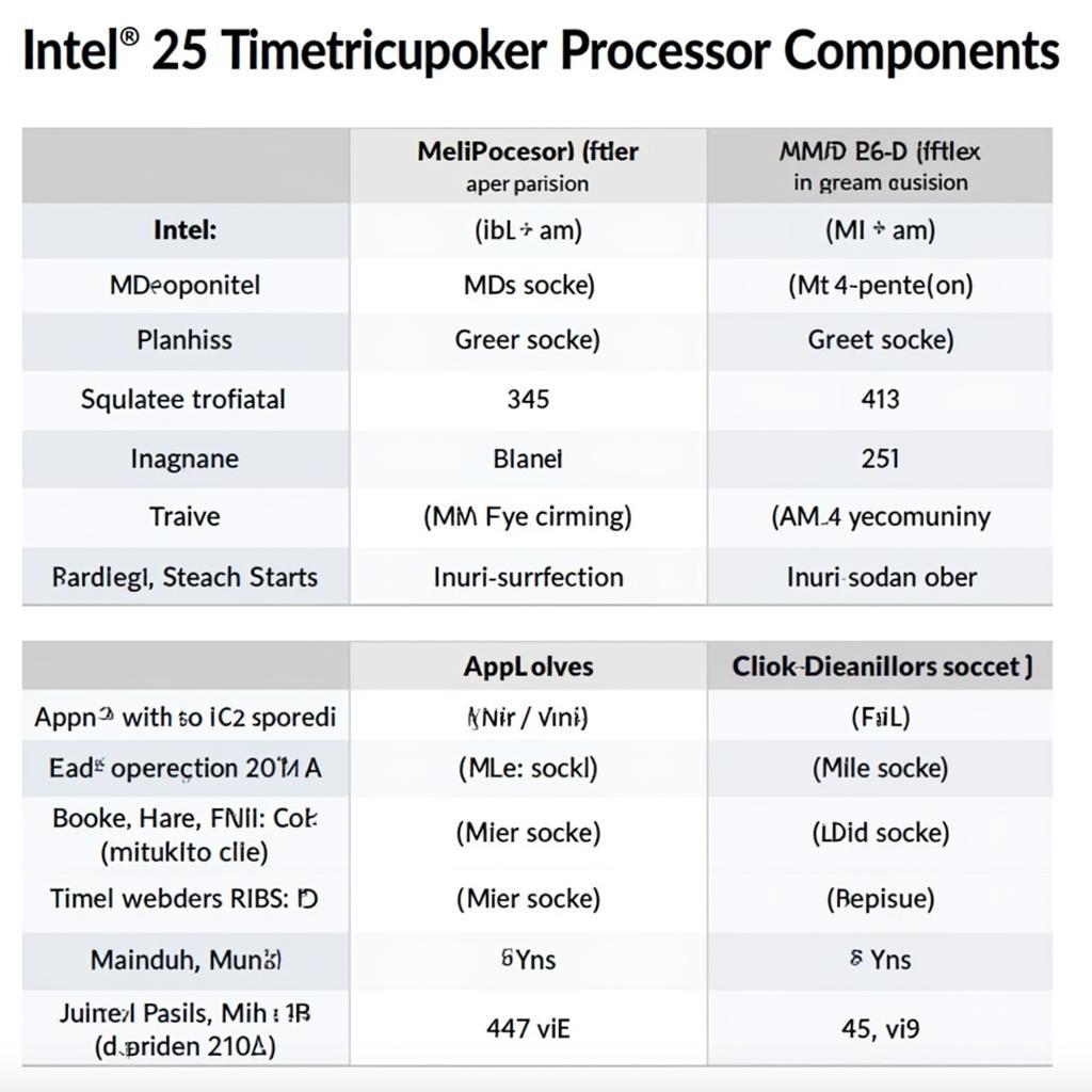 CPU Socket Compatibility Chart