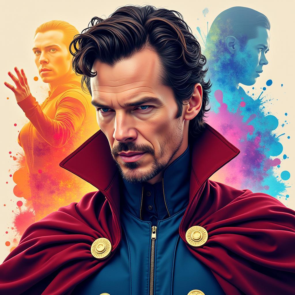 Fan art depicting Benedict Cumberbatch as Doctor Strange