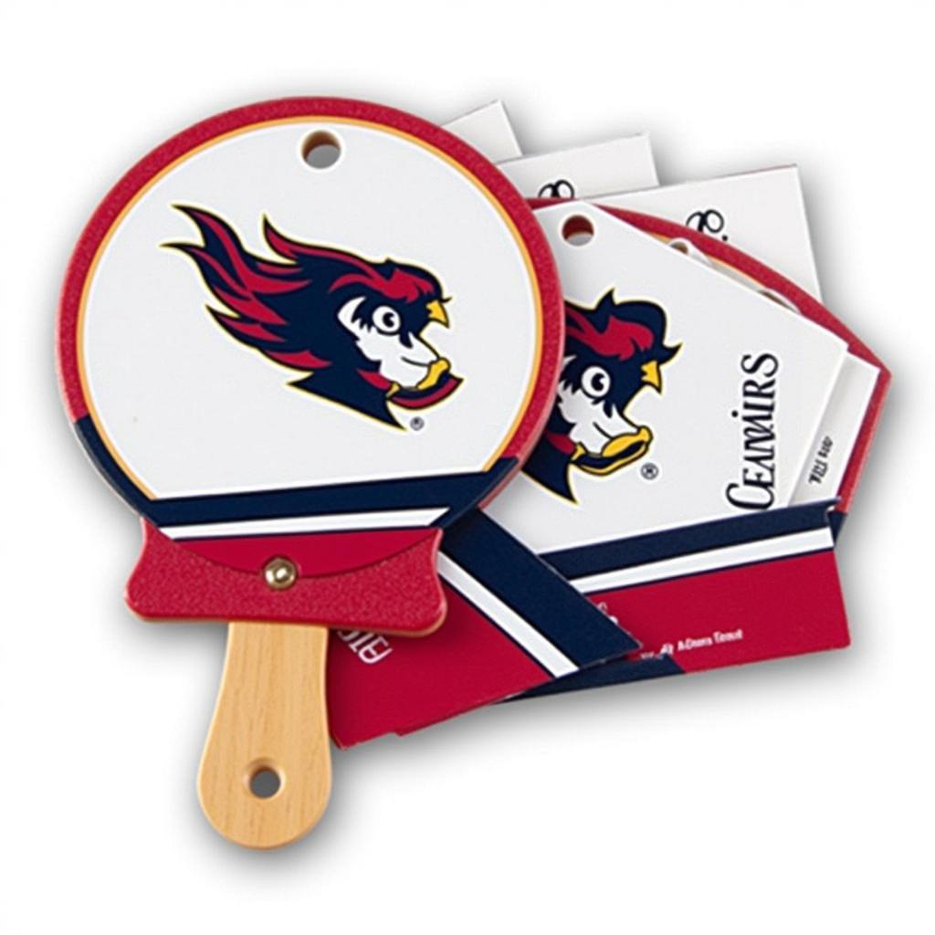 Custom-branded flip book fan for a sporting event.