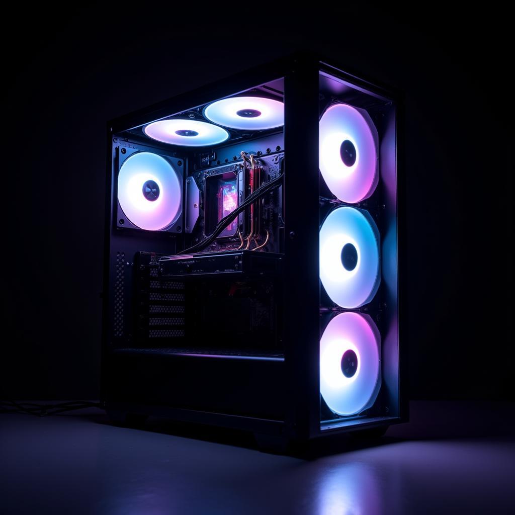  Customized PC Case with LED Fans