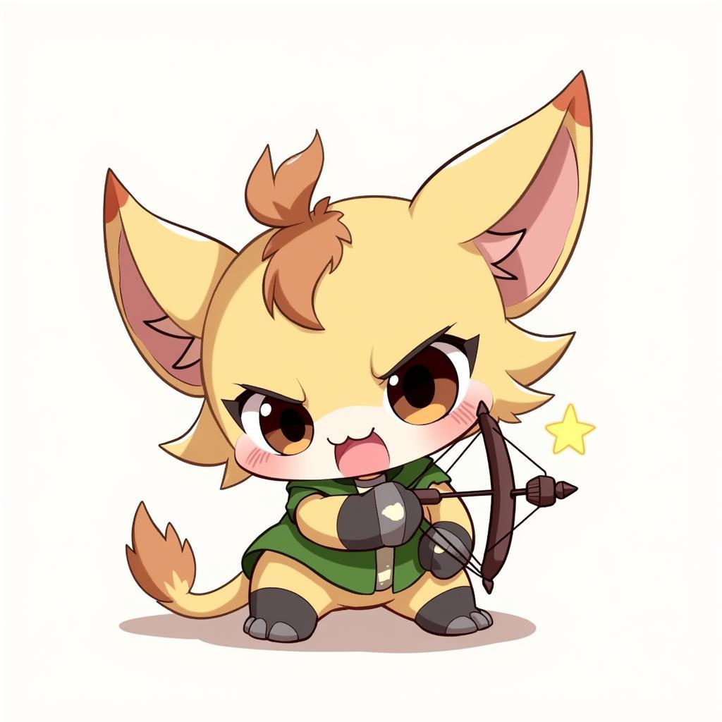 Cute Chibi Fennik Drawing