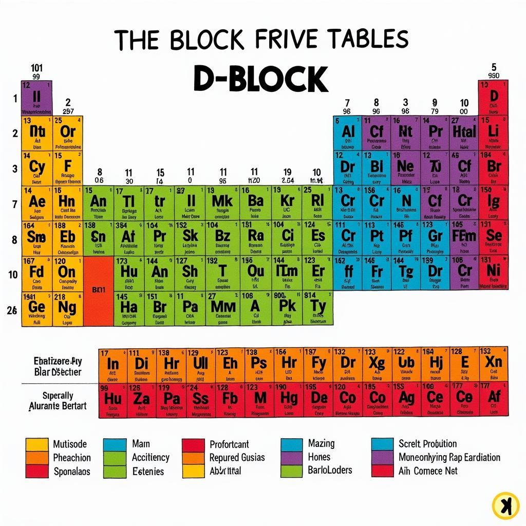 Periodic Table Highlighting D-Block Elements