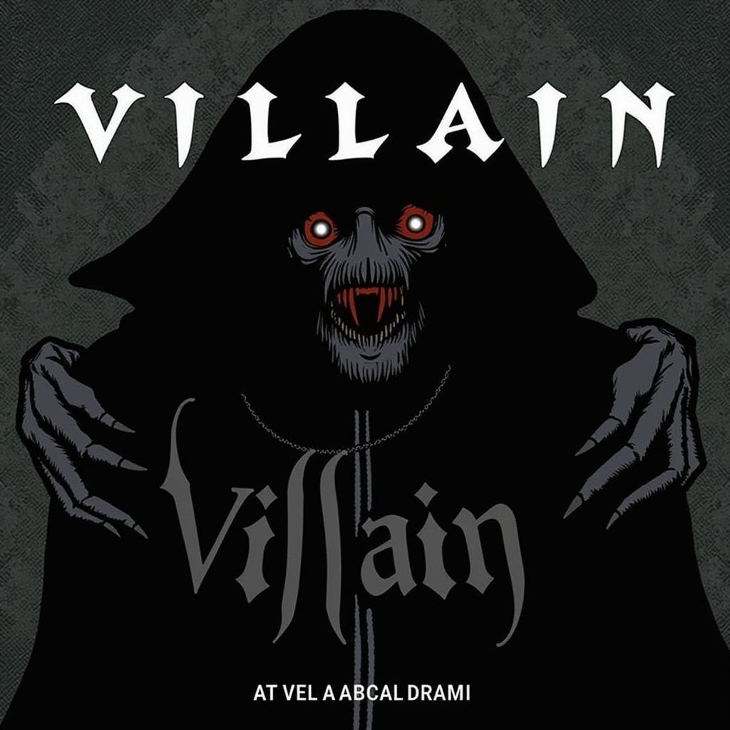 D-Block & S-te-fan's album cover featuring the "Villain" theme