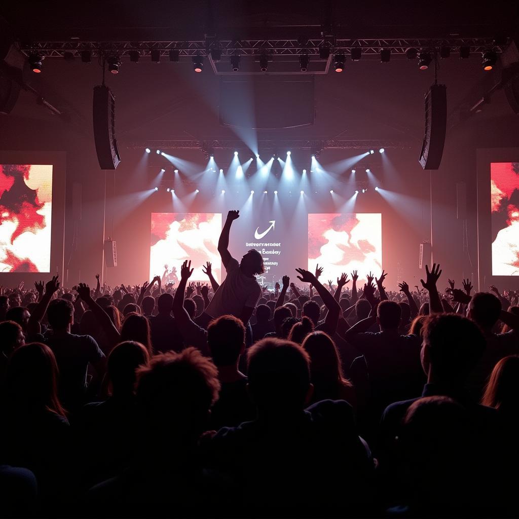 D-Sturb performing live at a hardstyle festival