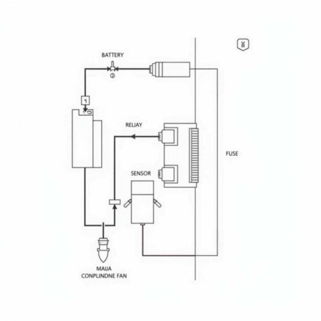 Typical Daewoo Matiz Cooling Fan Wiring Diagram