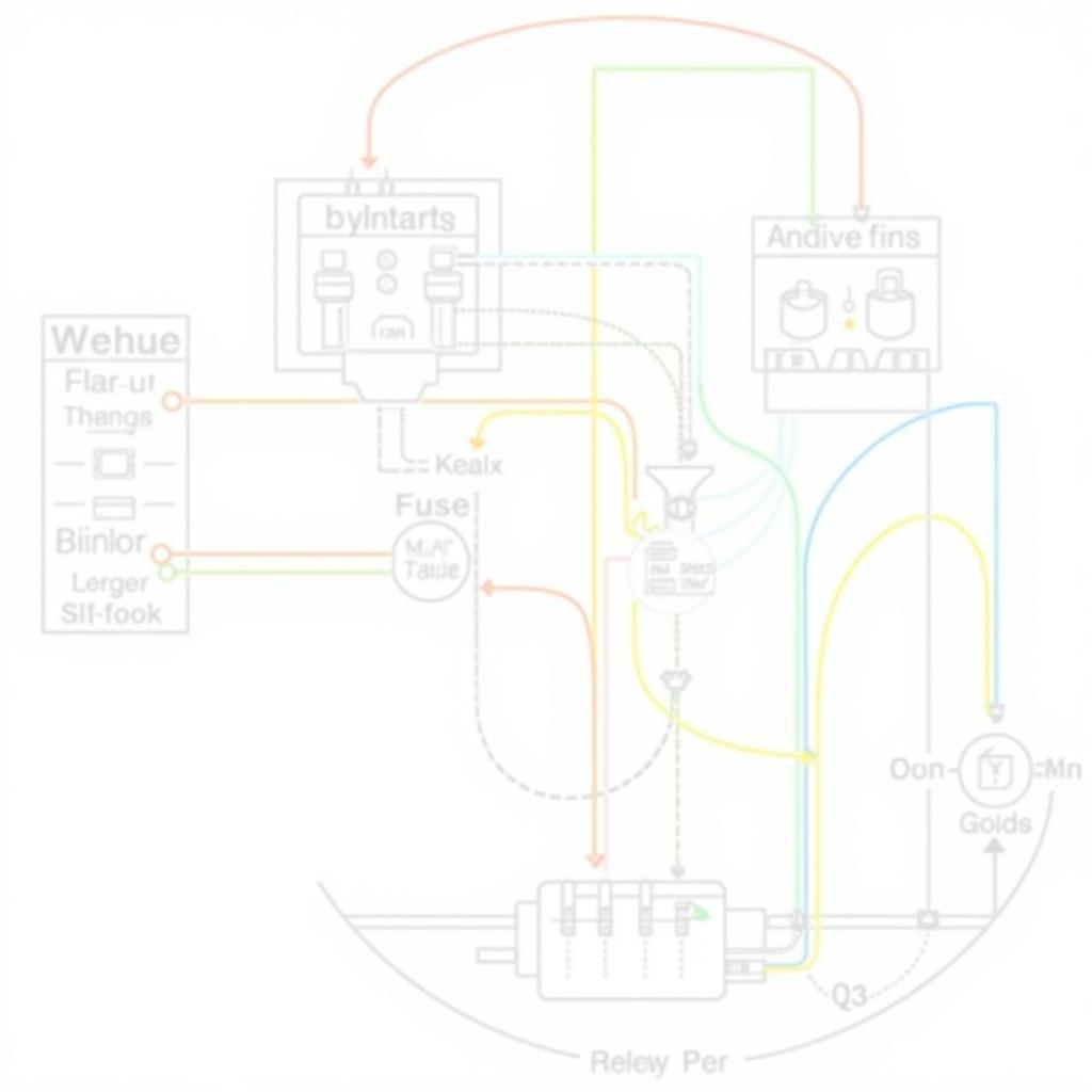 Example of a Daewoo Matiz Cooling Fan Wiring Diagram