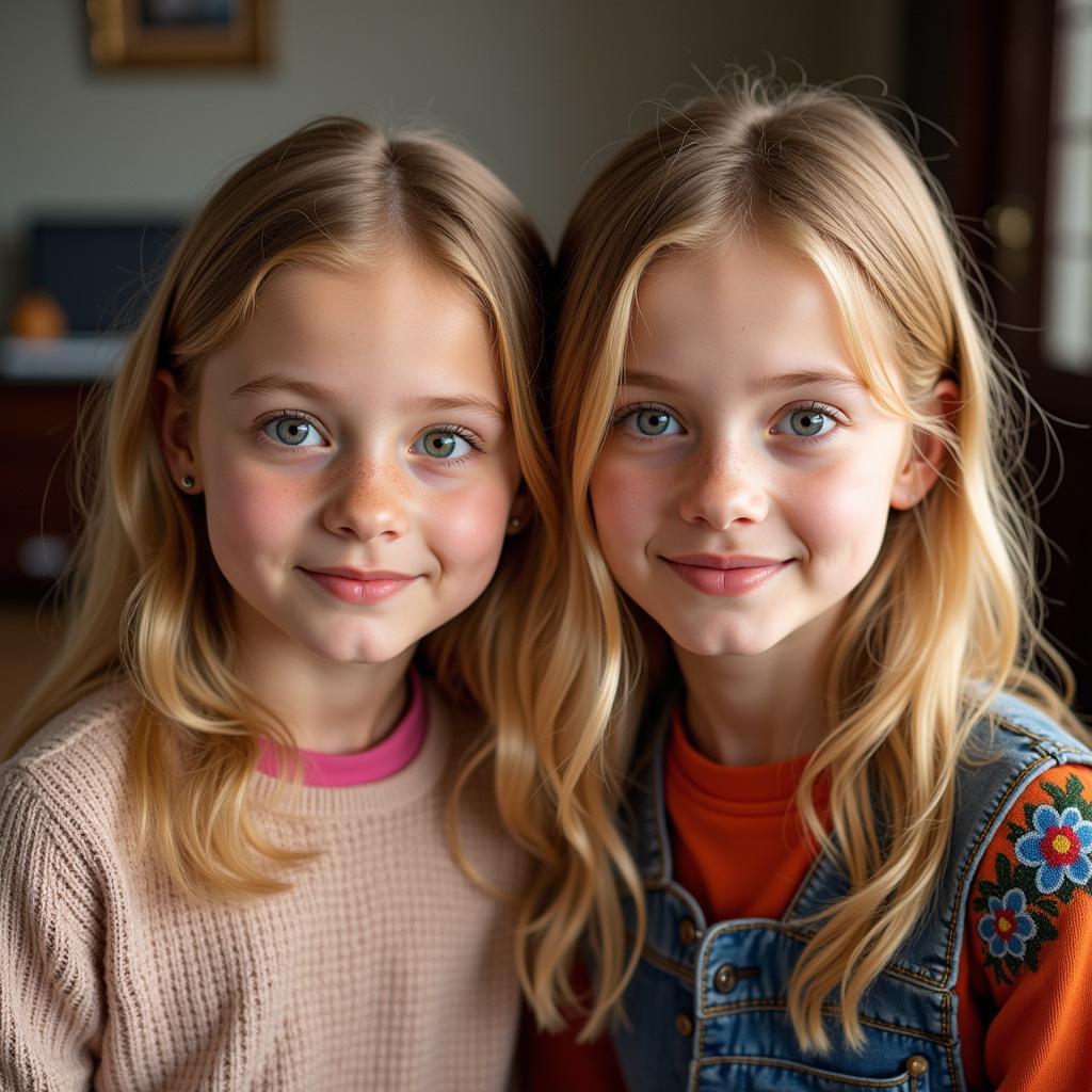 Dakota and Elle Fanning as child stars