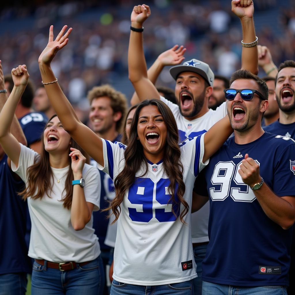 Dallas Cowboys Fans Cheering