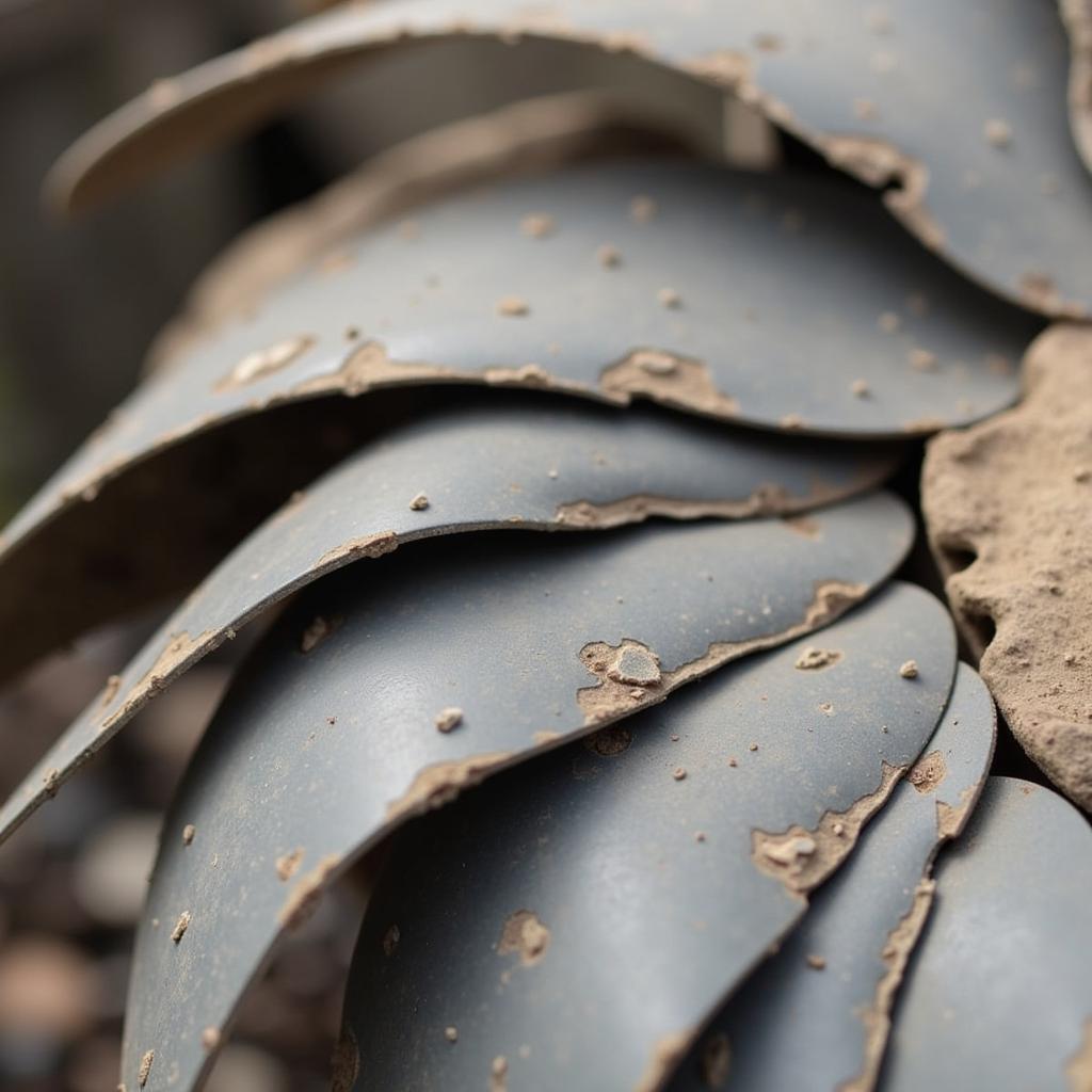 Damaged Attic Fan Blades Requiring Repair