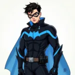 Damian Wayne in Nightwing Suit