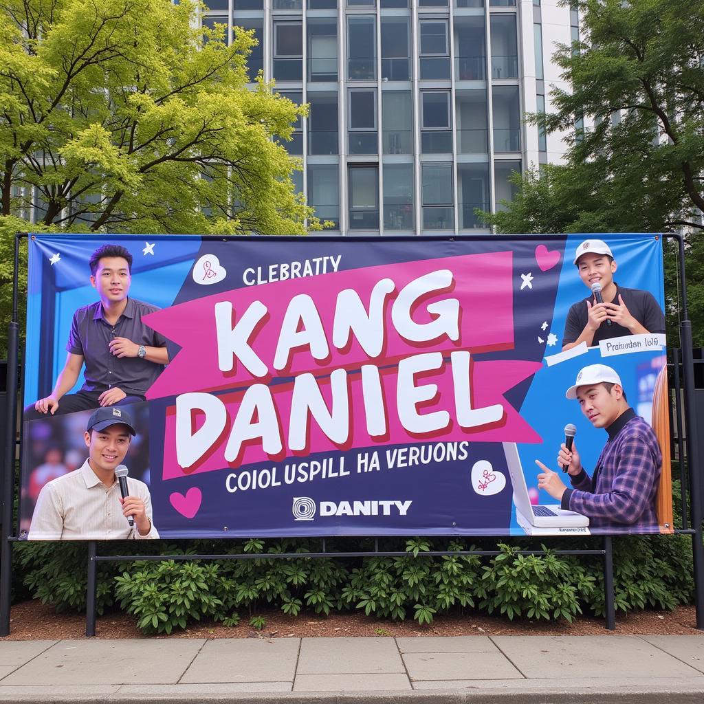 DANITY fan project banner for Kang Daniel's album release