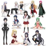 A collection of Danmachi fan art showcasing various characters and styles