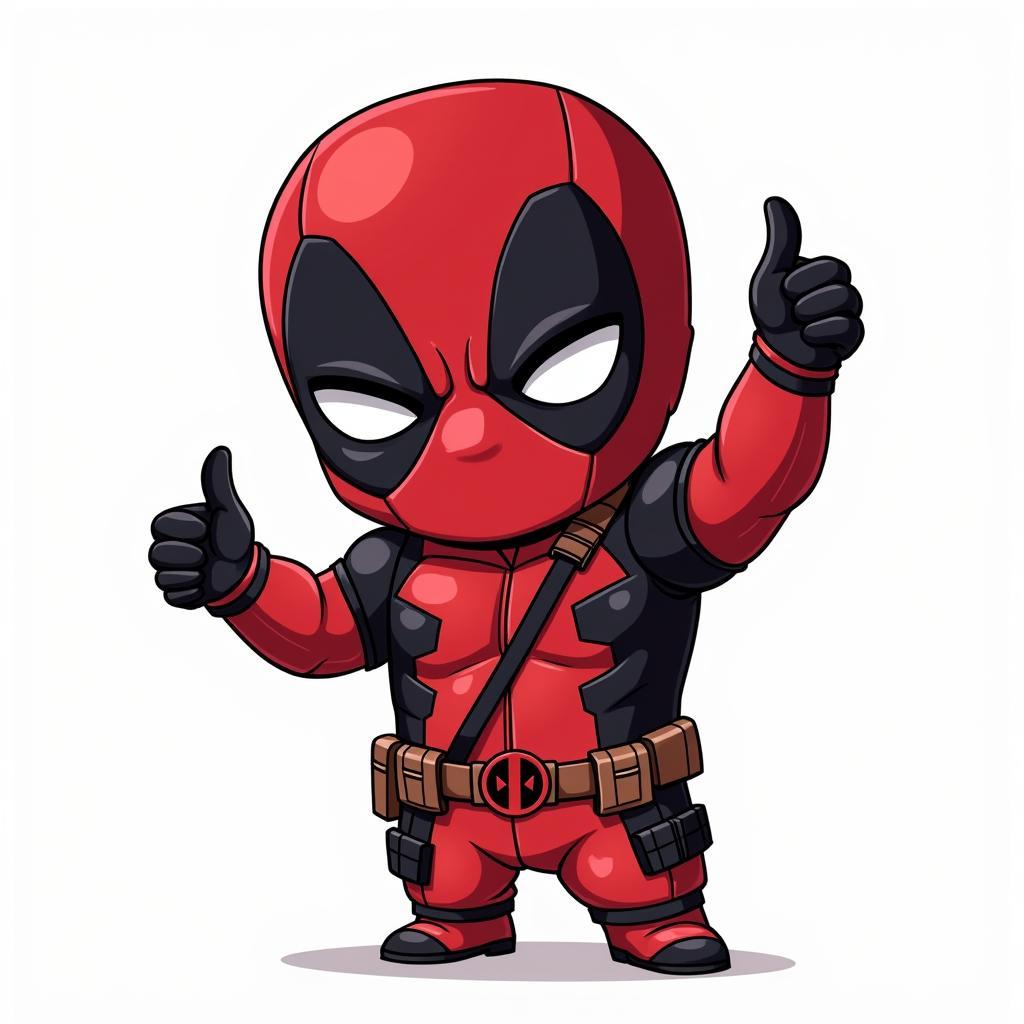 Deadpool chibi drawing