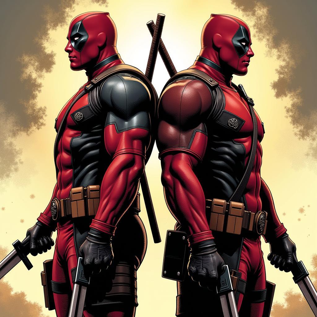 Deadpool and Juggernaut reluctantly working together