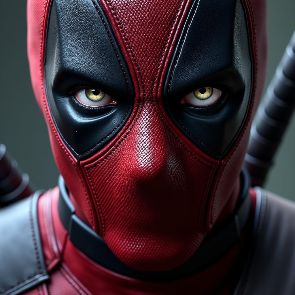 Realistic Deadpool portrait