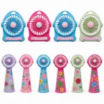 Decorated Handheld Portable Rechargeable Mini Fans