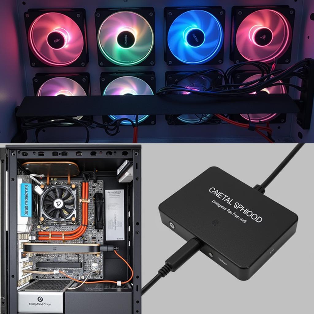 Deepcool Fan Hub FH-04 Connected to Multiple Fans