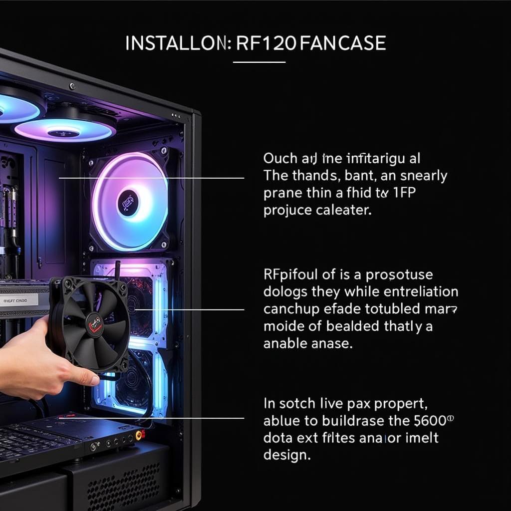 Deepcool RF120 RGB Fan Case Installation