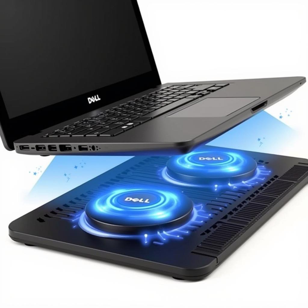 Dell Laptop Cooling Pad Setup