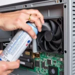 Cleaning Dell Precision M4800 fan with compressed air