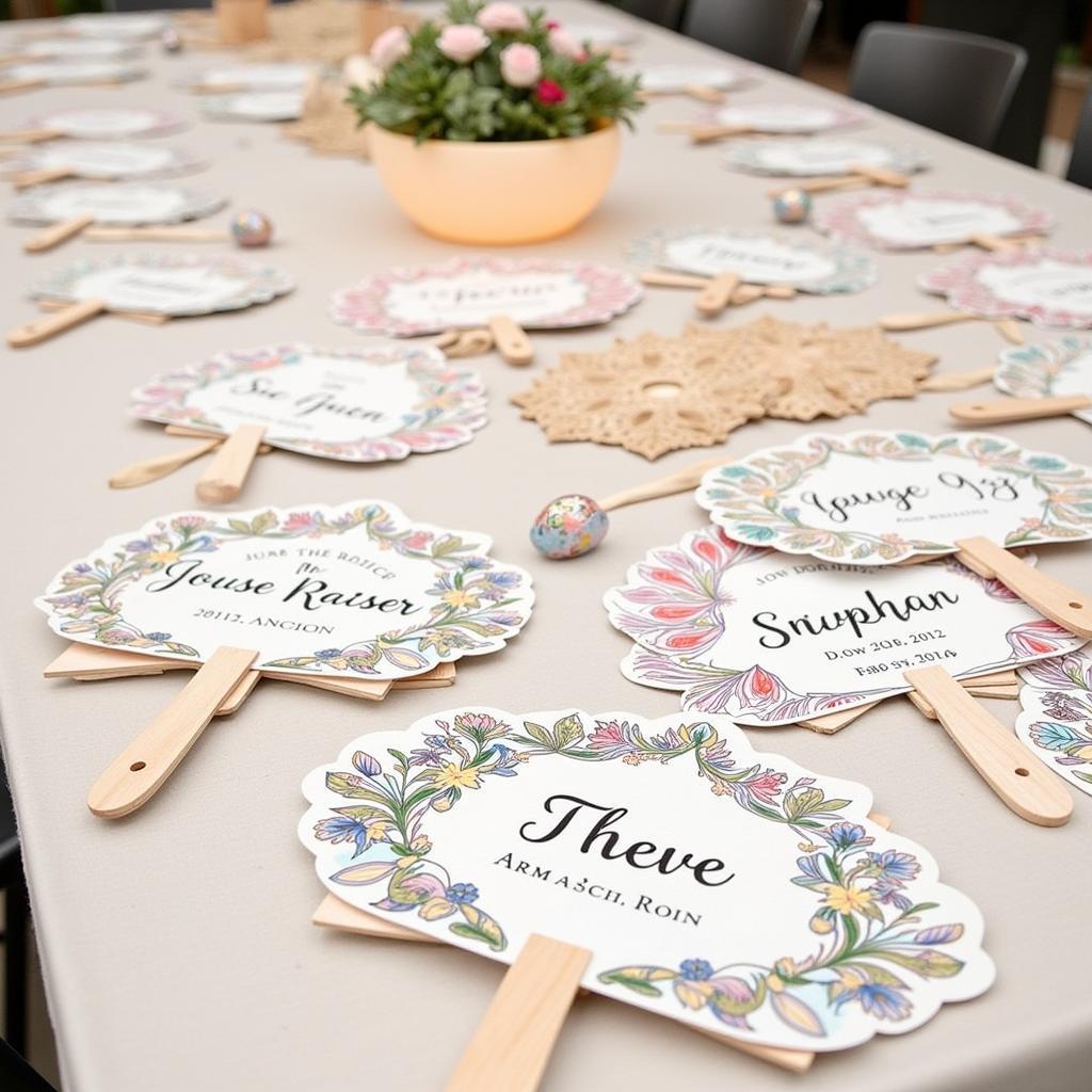 Designing Custom Hand Fans for Weddings