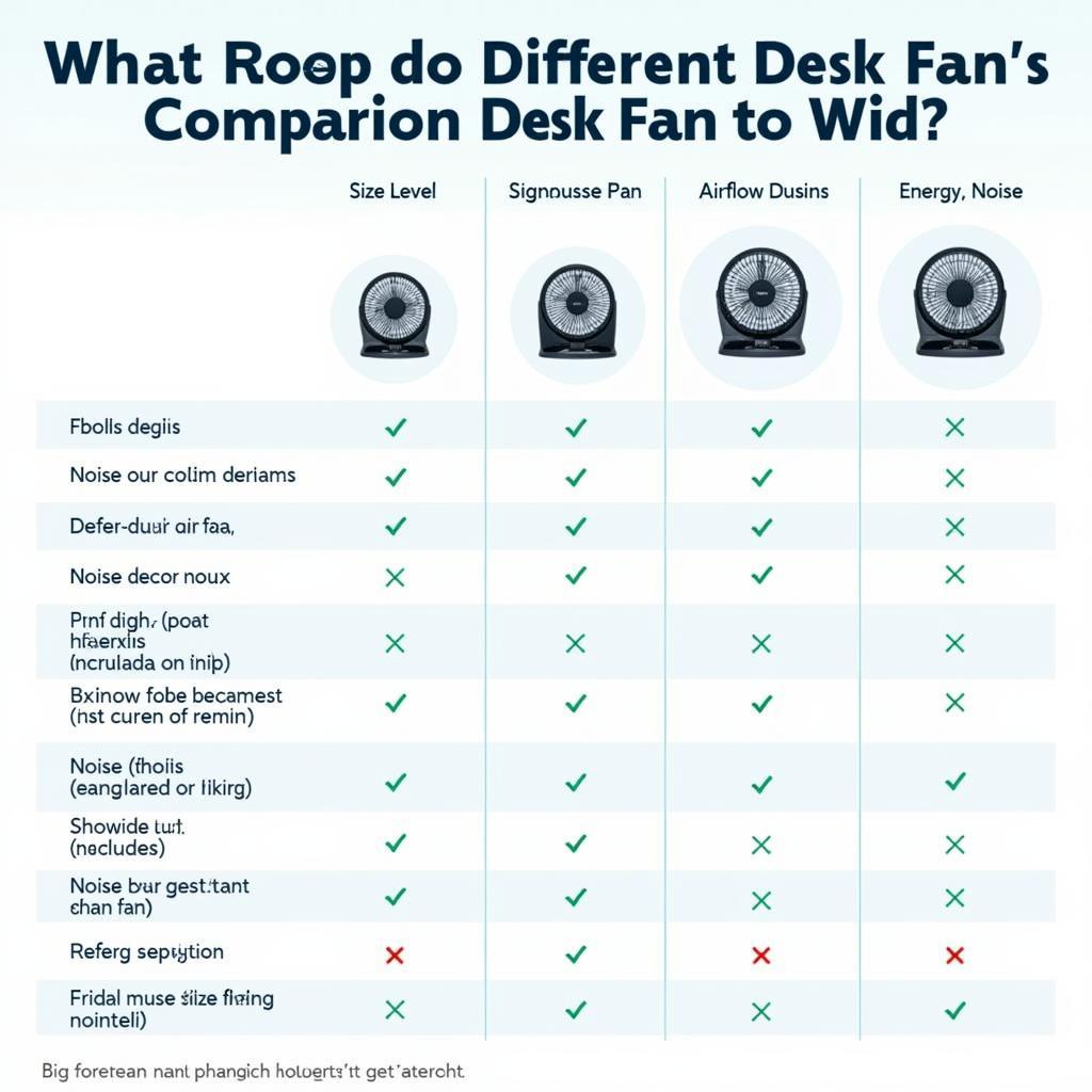 Comparing Desk Fan Features