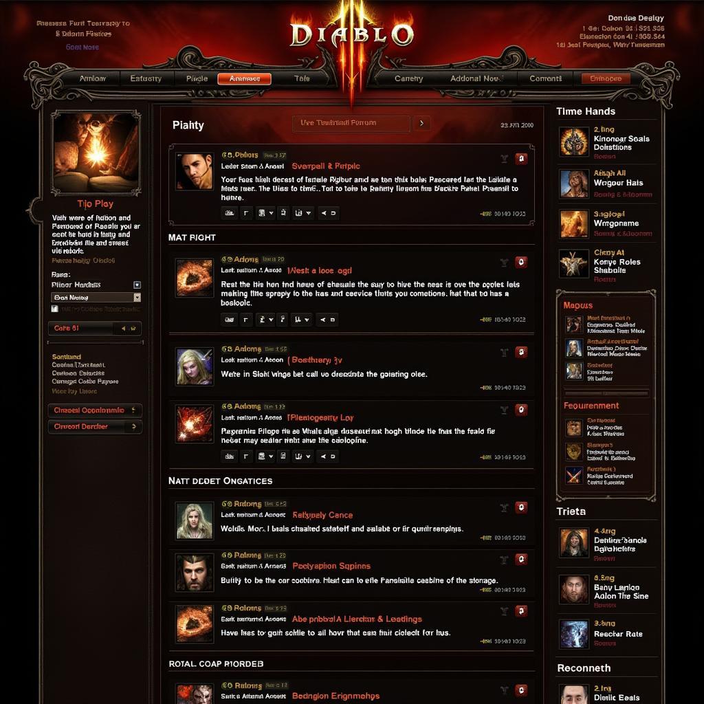 Active Discussion on a Diablo 3 Online Forum