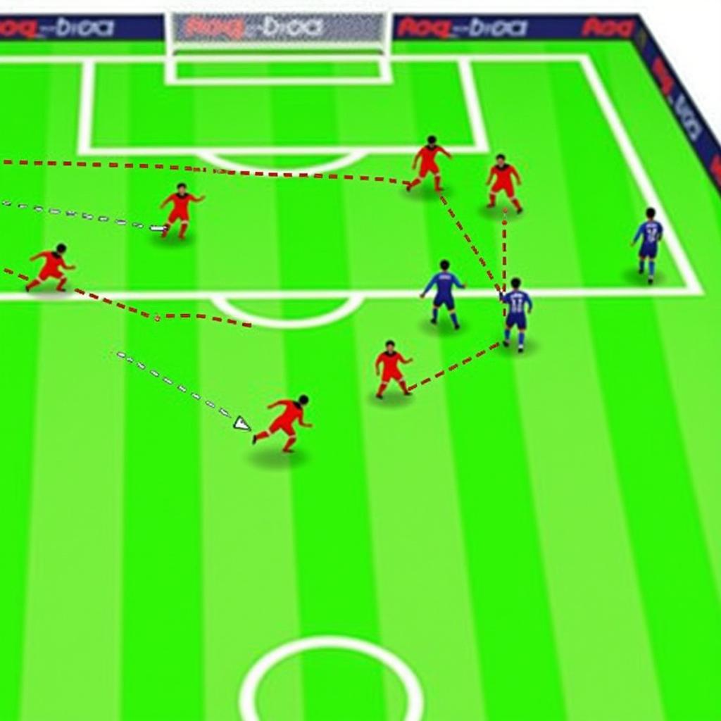 Diagonal Ball Bypassing Midfield