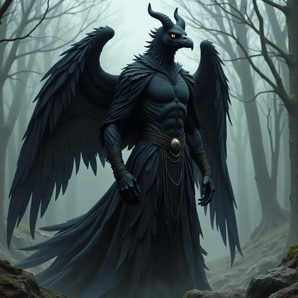 Diaval and Maleficent Crow Form Artwork