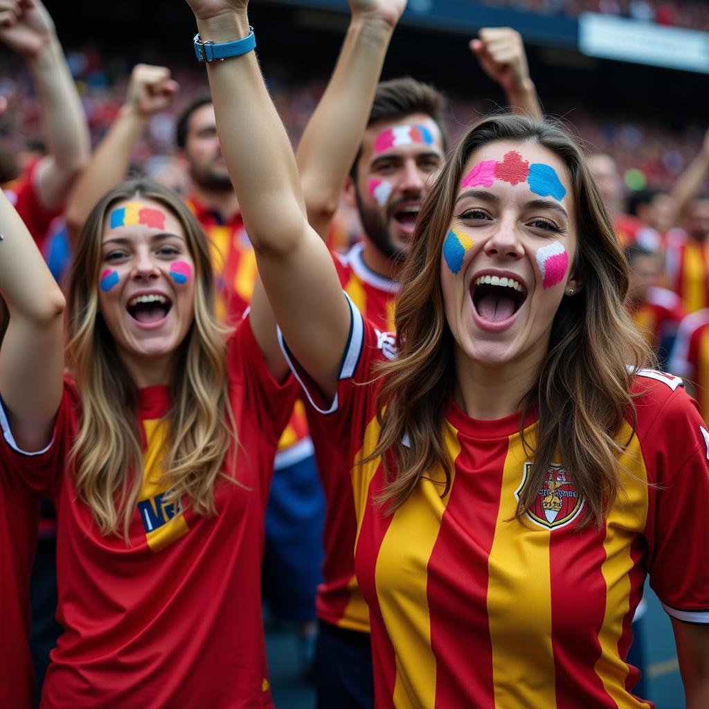 Fans Celebrating a Goal