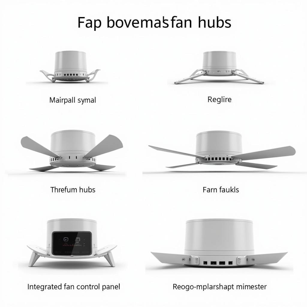 Different types of fan hubs