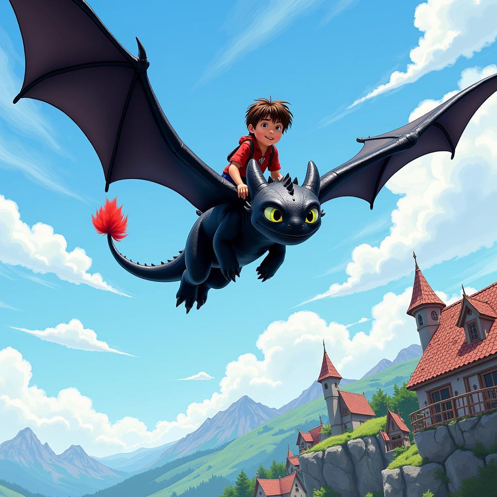 Digital "How to Train Your Dragon" Fan Art