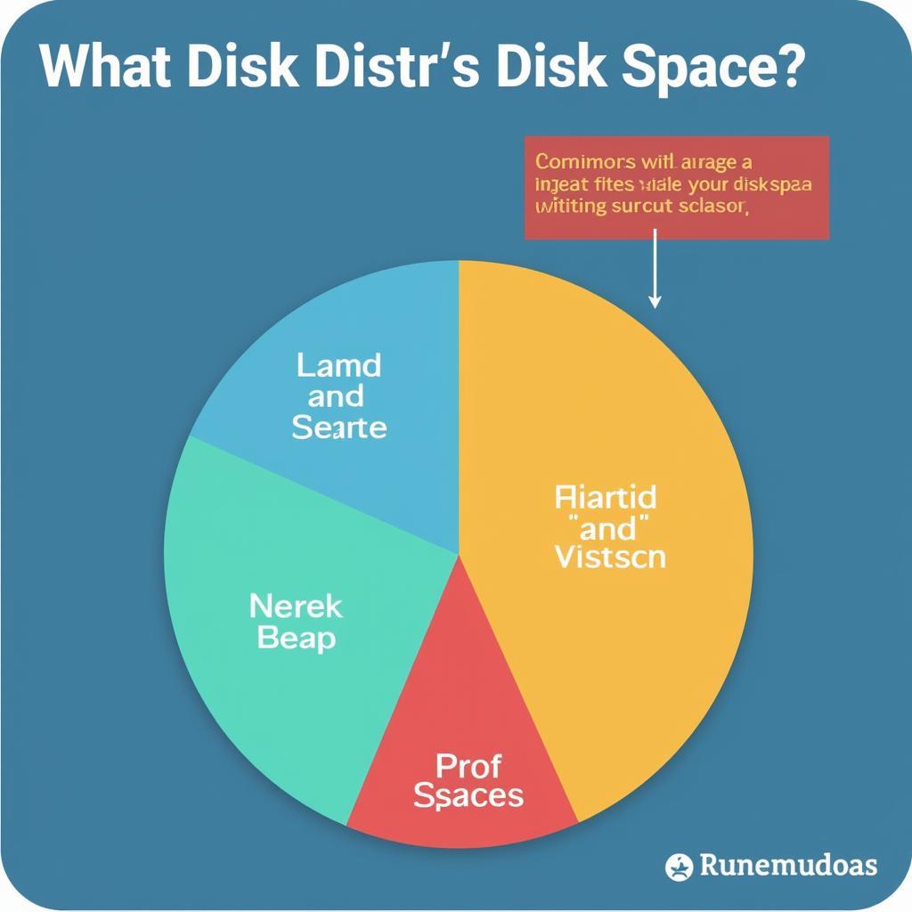 Visual representation of disk space management